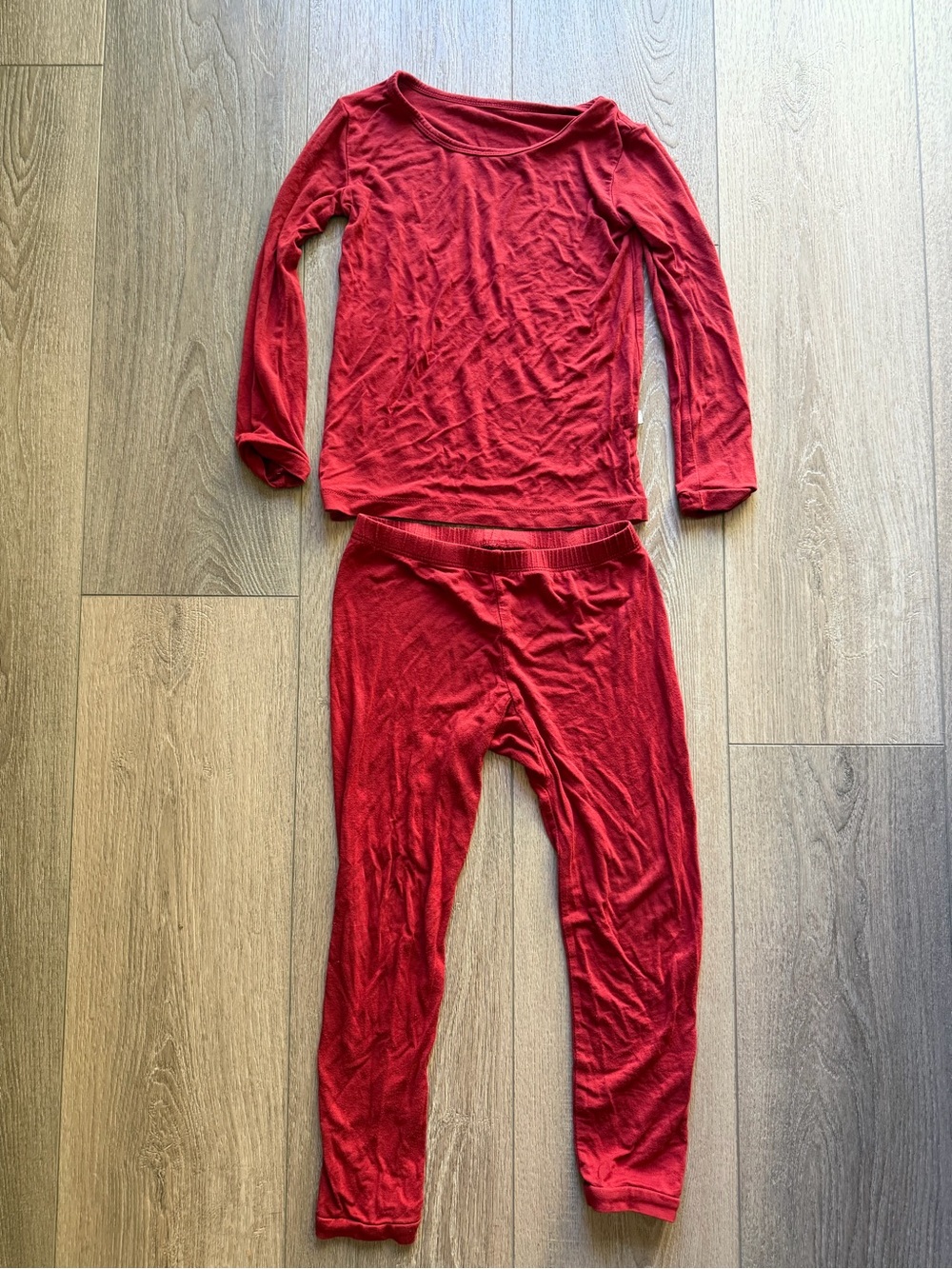 Kyte Baby Ruby Red Long-Sleeve Pajama Set 5T